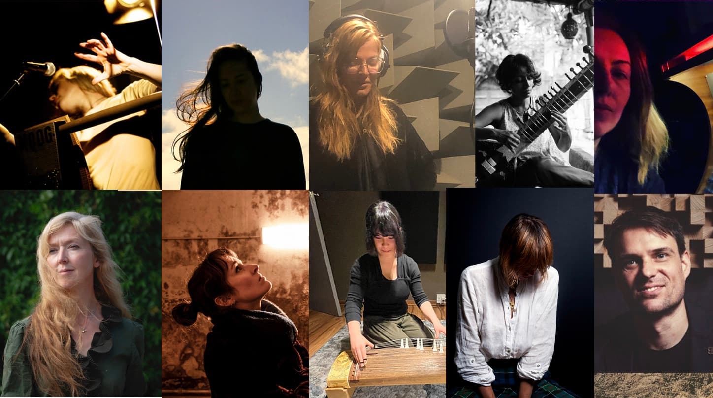 9 lovely artist portraits collaged together
